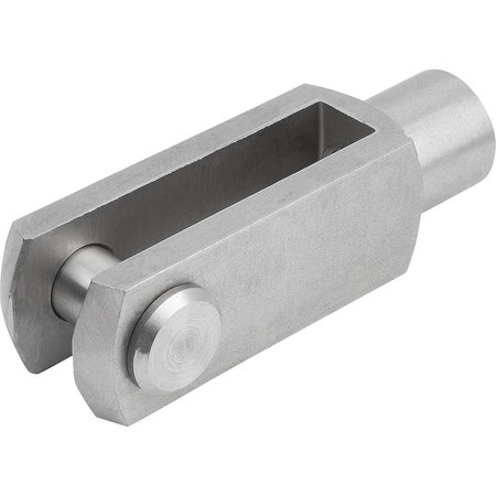KIPP Clevis Joint DIN71752 Thread M10 Right-Hand Thread, G=20, D1=10, B=10, Stainless Steel 1.4305 Bright K0732.1020
